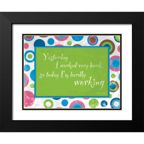 Bubbles Black Modern Wood Framed Art Print with Double Matting by Grey, Jace