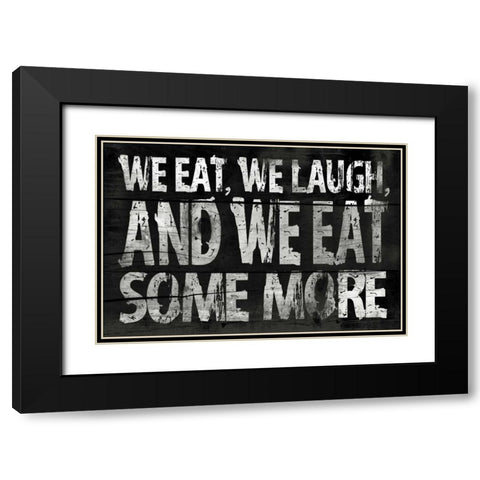 Kitchen Black Modern Wood Framed Art Print with Double Matting by Grey, Jace