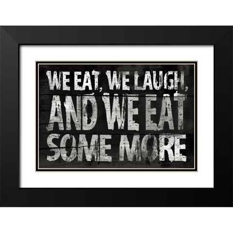Kitchen Black Modern Wood Framed Art Print with Double Matting by Grey, Jace
