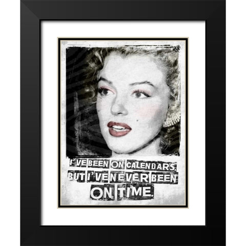 Monroe 2 Black Modern Wood Framed Art Print with Double Matting by Grey, Jace