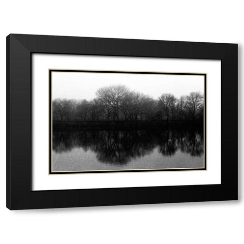 entral Park As Above So Below Black Modern Wood Framed Art Print with Double Matting by Grey, Jace