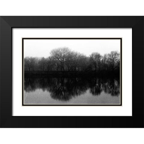 entral Park As Above So Below Black Modern Wood Framed Art Print with Double Matting by Grey, Jace
