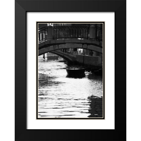 Venice 62 Black Modern Wood Framed Art Print with Double Matting by Grey, Jace