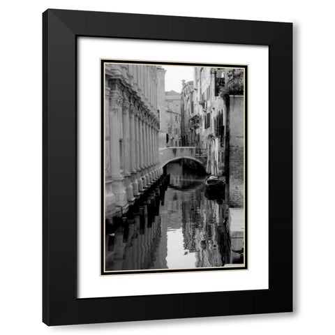 Cinque calli di Venezia 2 Black Modern Wood Framed Art Print with Double Matting by Grey, Jace