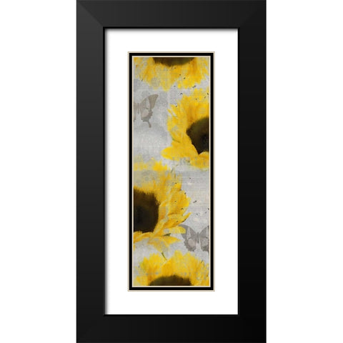 Butterfly Bloom Black Modern Wood Framed Art Print with Double Matting by Allen, Kimberly