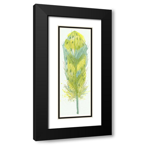Feather Bright 3 Black Modern Wood Framed Art Print with Double Matting by Allen, Kimberly