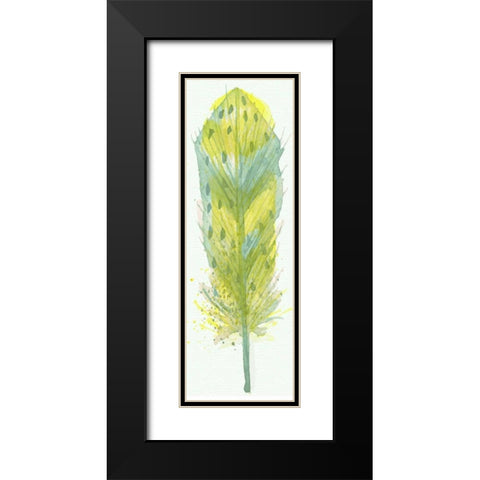 Feather Bright 3 Black Modern Wood Framed Art Print with Double Matting by Allen, Kimberly