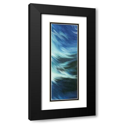 Blue Mood B Black Modern Wood Framed Art Print with Double Matting by Allen, Kimberly