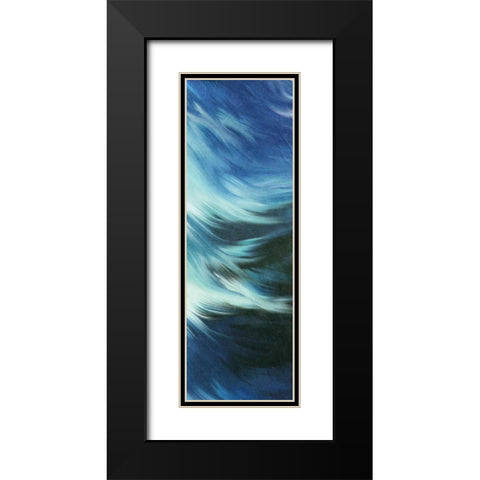 Blue Mood B Black Modern Wood Framed Art Print with Double Matting by Allen, Kimberly