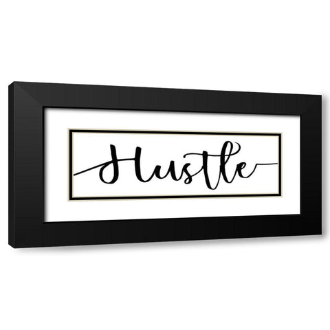 Hustle 9 Black Modern Wood Framed Art Print with Double Matting by Kimberly, Allen