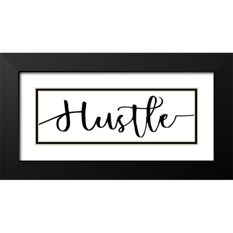 Hustle 9 Black Modern Wood Framed Art Print with Double Matting by Kimberly, Allen