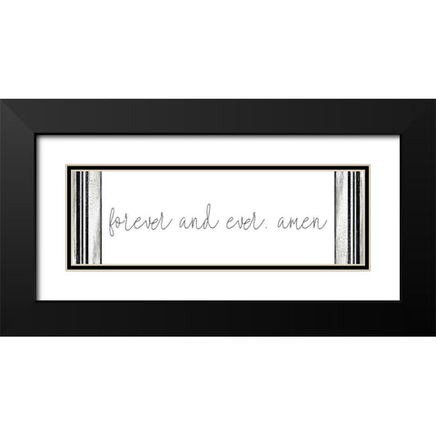 Forever and Ever Black Modern Wood Framed Art Print with Double Matting by Kimberly, Allen