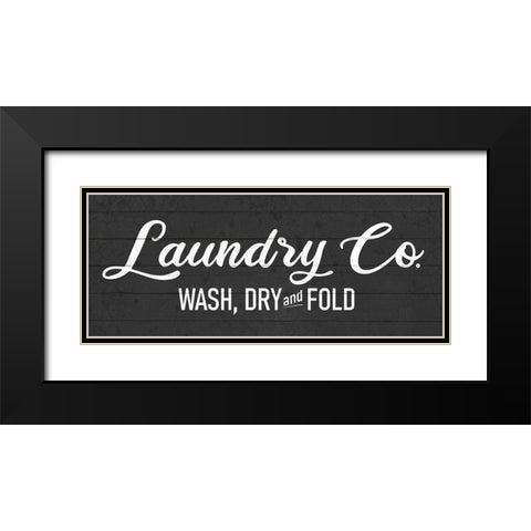 Laundry Co Black Modern Wood Framed Art Print with Double Matting by Allen, Kimberly