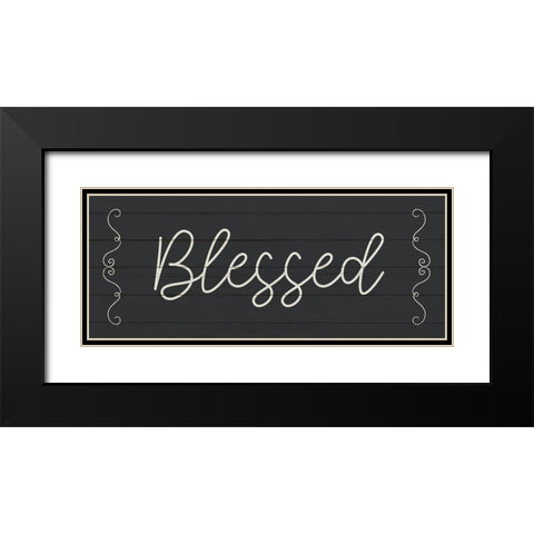 Blessed Black Modern Wood Framed Art Print with Double Matting by Allen, Kimberly