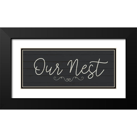 Our Nest Black Modern Wood Framed Art Print with Double Matting by Allen, Kimberly