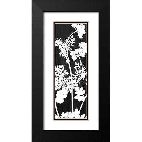 Botanical Panel 2 Black Modern Wood Framed Art Print with Double Matting by Allen, Kimberly