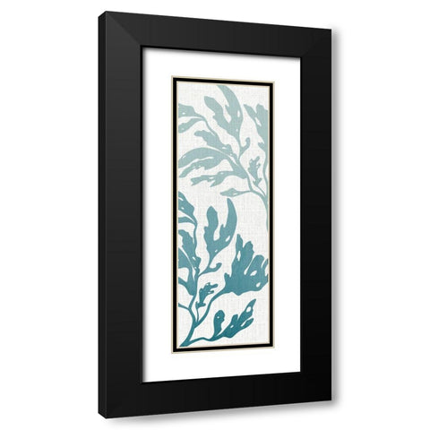 Seaweed Panel 1 Black Modern Wood Framed Art Print with Double Matting by Allen, Kimberly