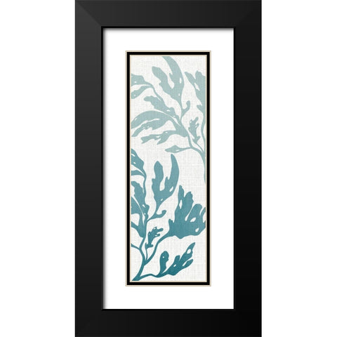 Seaweed Panel 1 Black Modern Wood Framed Art Print with Double Matting by Allen, Kimberly