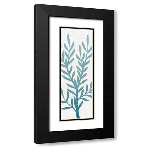 Seaweed Panel 4 Black Modern Wood Framed Art Print with Double Matting by Allen, Kimberly