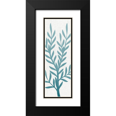 Seaweed Panel 4 Black Modern Wood Framed Art Print with Double Matting by Allen, Kimberly