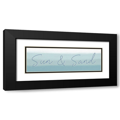 Sun And Sand Black Modern Wood Framed Art Print with Double Matting by Allen, Kimberly