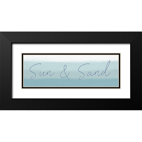 Sun And Sand Black Modern Wood Framed Art Print with Double Matting by Allen, Kimberly