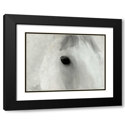 Serene Eyes Black Modern Wood Framed Art Print with Double Matting by Allen, Kimberly