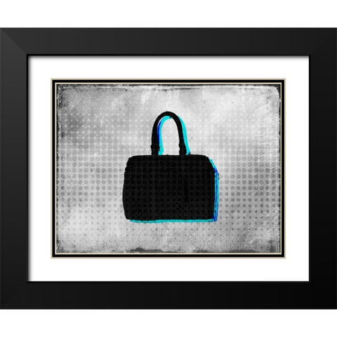 Purse Sillouette Black Modern Wood Framed Art Print with Double Matting by Allen, Kimberly