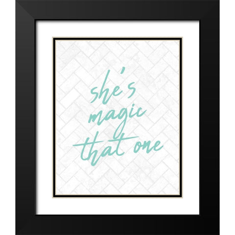 Magic Black Modern Wood Framed Art Print with Double Matting by Kimberly, Allen