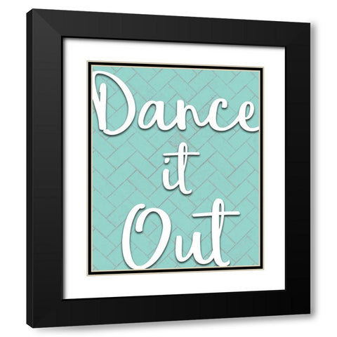 Dance it Out Black Modern Wood Framed Art Print with Double Matting by Kimberly, Allen