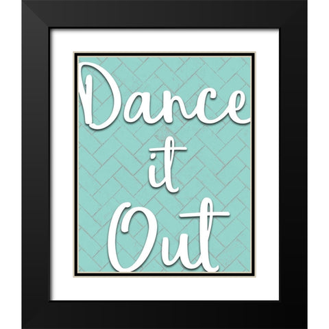 Dance it Out Black Modern Wood Framed Art Print with Double Matting by Kimberly, Allen