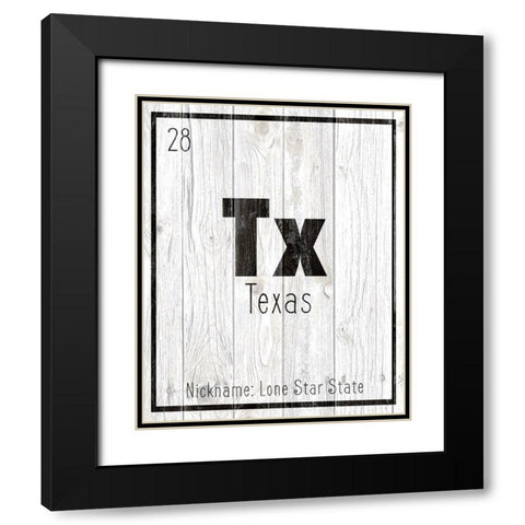 TX Black Modern Wood Framed Art Print with Double Matting by Kimberly, Allen