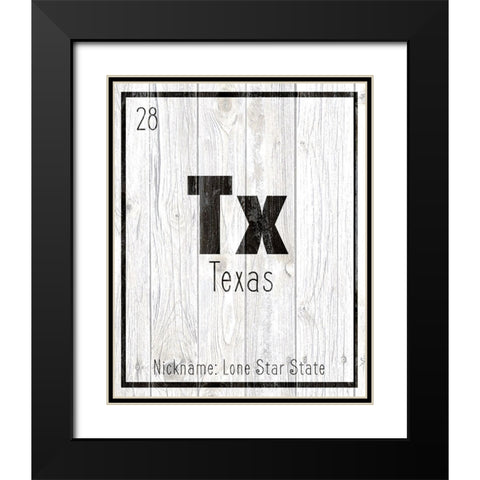 TX Black Modern Wood Framed Art Print with Double Matting by Kimberly, Allen