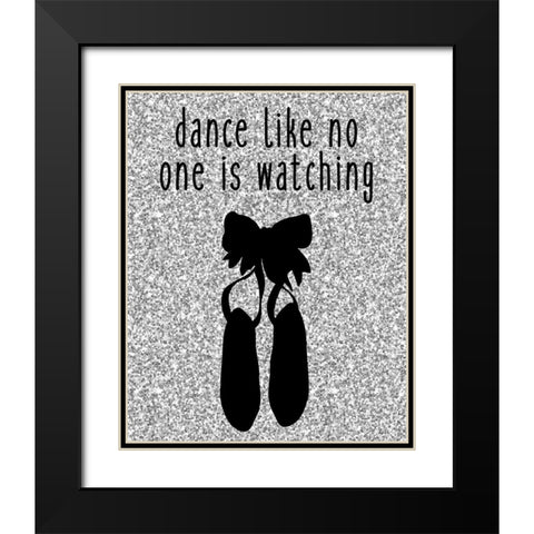 Dance Like Black Modern Wood Framed Art Print with Double Matting by Kimberly, Allen