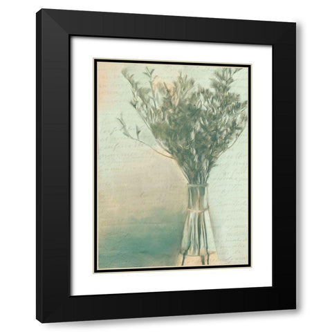 Spring Greens Black Modern Wood Framed Art Print with Double Matting by Kimberly, Allen