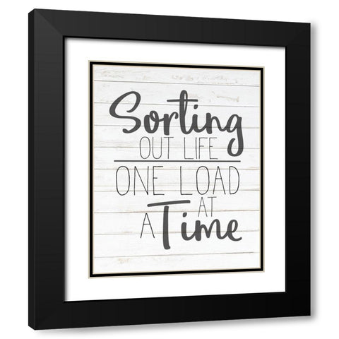 In the Laundry 2 Black Modern Wood Framed Art Print with Double Matting by Kimberly, Allen