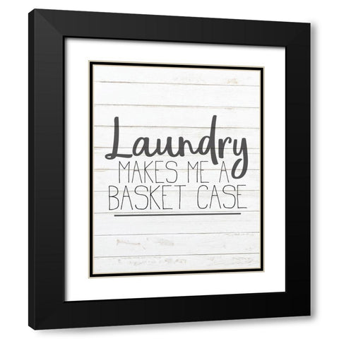 In the Laundry 3 Black Modern Wood Framed Art Print with Double Matting by Kimberly, Allen