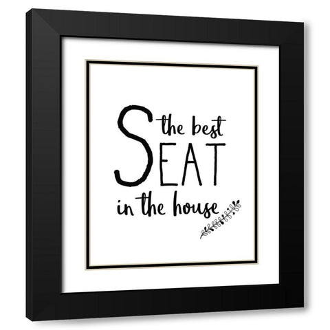 In the Bathroom 1 Black Modern Wood Framed Art Print with Double Matting by Kimberly, Allen