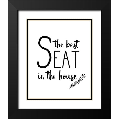 In the Bathroom 1 Black Modern Wood Framed Art Print with Double Matting by Kimberly, Allen