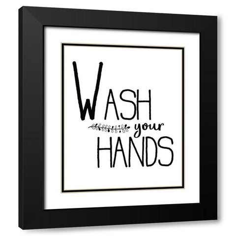 In the Bathroom 3 Black Modern Wood Framed Art Print with Double Matting by Kimberly, Allen