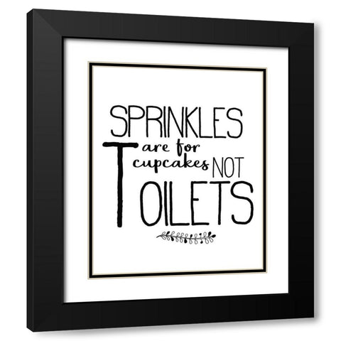 In the Bathroom 4 Black Modern Wood Framed Art Print with Double Matting by Kimberly, Allen