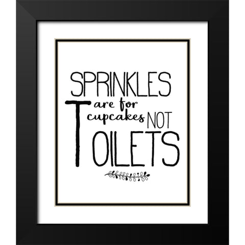 In the Bathroom 4 Black Modern Wood Framed Art Print with Double Matting by Kimberly, Allen
