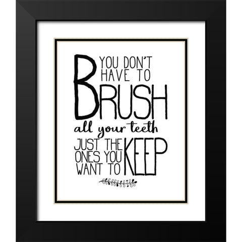 In the Bathroom 6 Black Modern Wood Framed Art Print with Double Matting by Kimberly, Allen