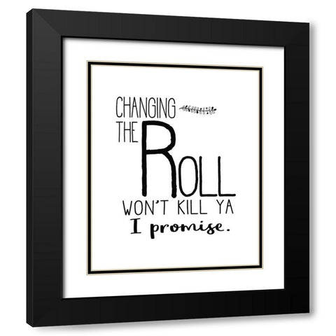 In the Bathroom 8 Black Modern Wood Framed Art Print with Double Matting by Kimberly, Allen