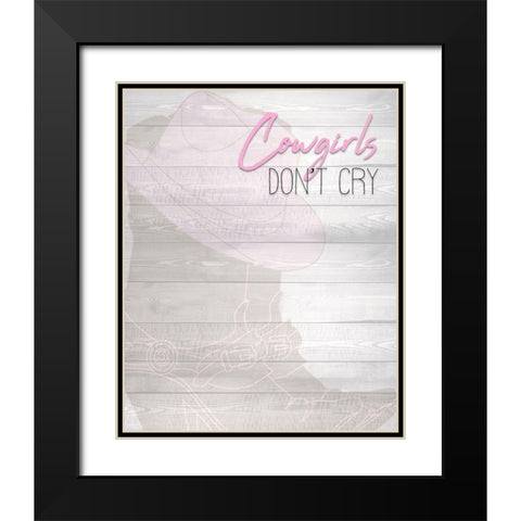 Cowgirls Black Modern Wood Framed Art Print with Double Matting by Kimberly, Allen