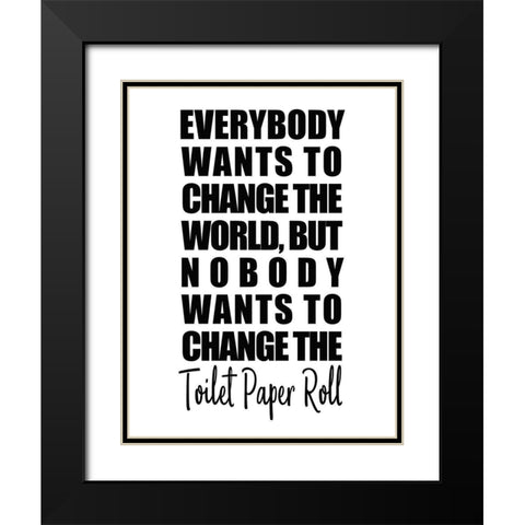 Change Black Modern Wood Framed Art Print with Double Matting by Kimberly, Allen