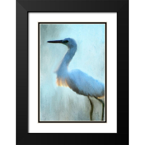 Blue Black Modern Wood Framed Art Print with Double Matting by Kimberly, Allen