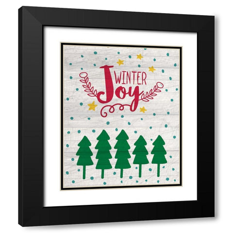 Nostalgic Christmas 13 Black Modern Wood Framed Art Print with Double Matting by Kimberly, Allen