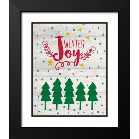 Nostalgic Christmas 13 Black Modern Wood Framed Art Print with Double Matting by Kimberly, Allen
