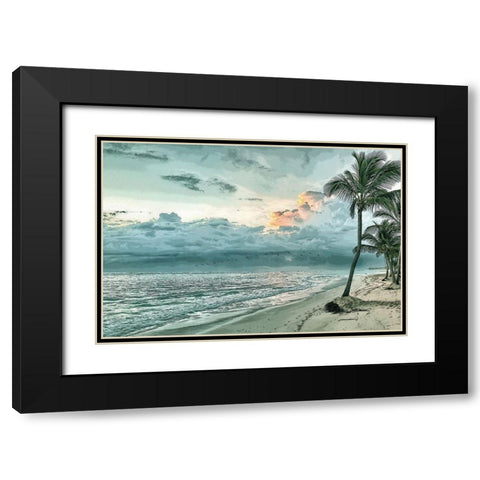 Seaside Black Modern Wood Framed Art Print with Double Matting by Kimberly, Allen